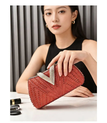 Diamond Rhinestone Shoulder & Crossbody Bag – Women Luxury Wedding Handbag