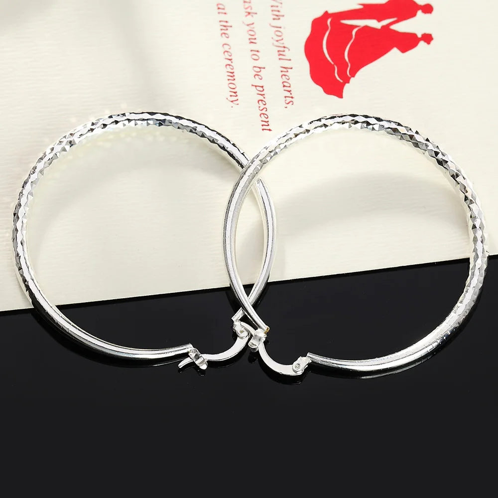 Noverlla™ Luxury 925 Sterling Silver Hoop Earrings | Timeless Everyday Elegance