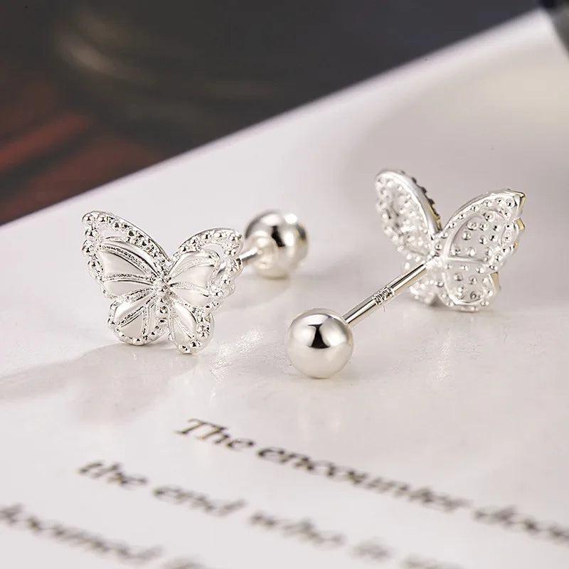 Noverlla™ Luxury Crystal Butterfly Stud Earrings | 925 Sterling Silver