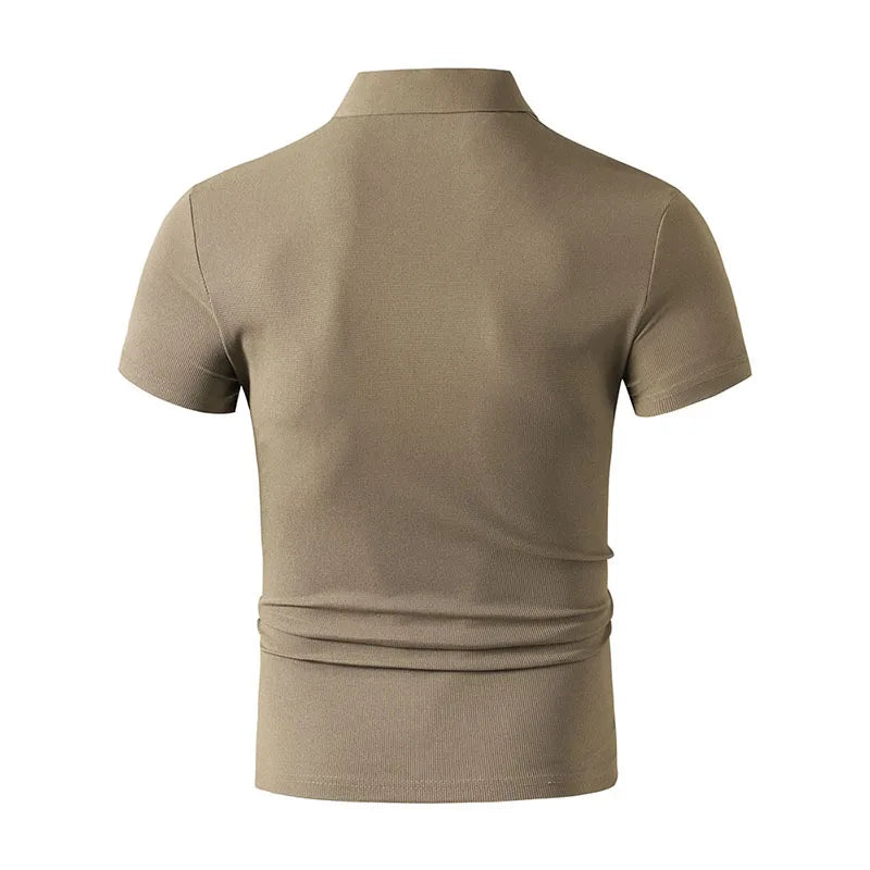 Noverlla™ Modern Casual Polo Shirt – Lightweight Breathable Summer Top for Men