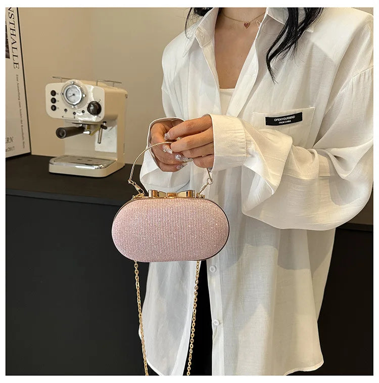 Elegant Sequined Chain Evening Bag – Women’s Party Handbag