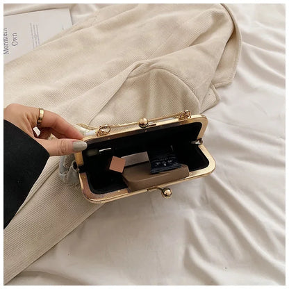 Luxury Glitter Clutch Bag for Women – Evening Party & Wedding Handbag with Chain