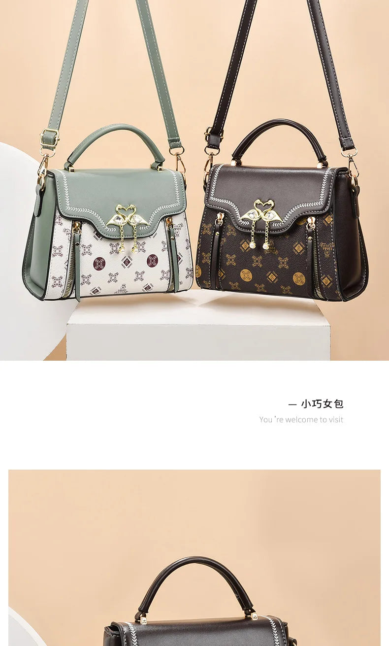 Elegant Designer Shoulder Bag for Women 2026 – Luxury Square Fashion Handbag