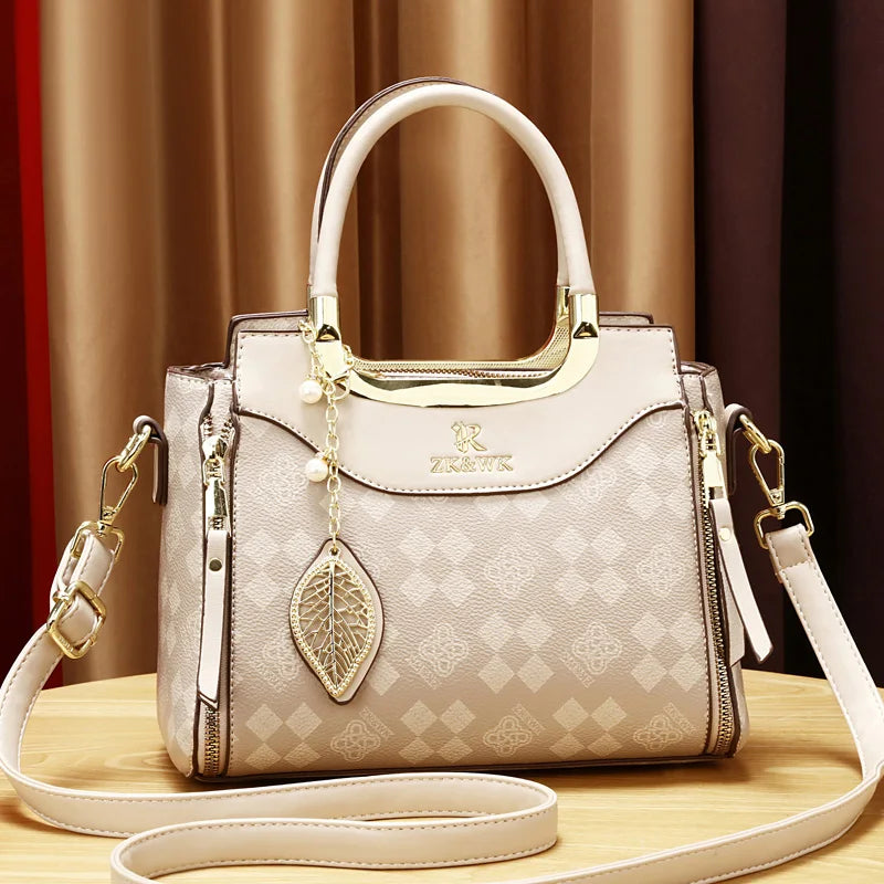 Noverlla™ Vintage PU Leather Crossbody Bag – Elegant Retro Shoulder Handbag for Women