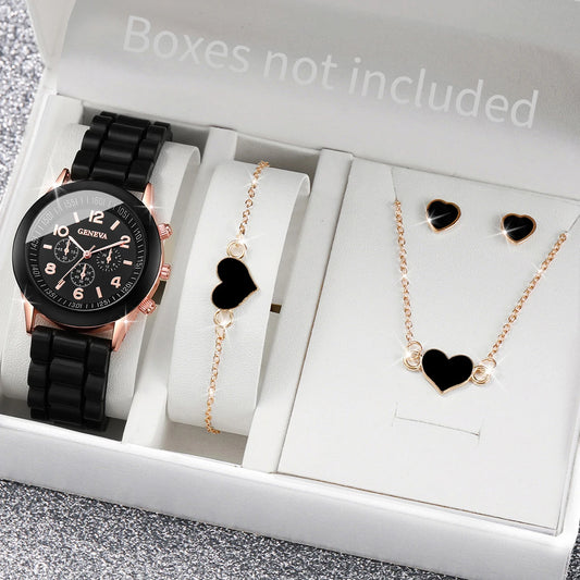 Noverlla™ Elegant 6-Piece Watch & Jewelry Set – The Perfect Gift for Her ✨
