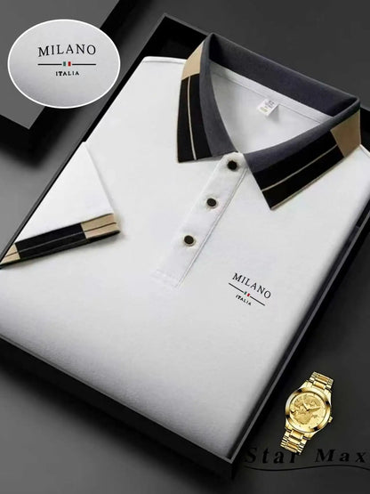 Men’s Luxury Horse Embroidery Polo Shirt – Milan Style Summer Casual Business T-Shirt