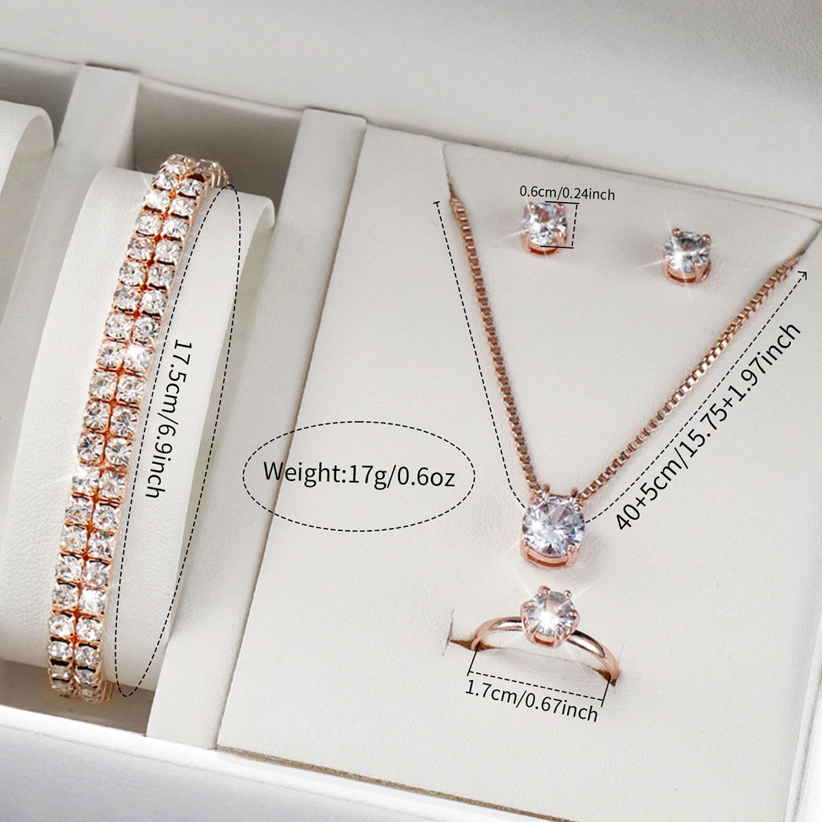 Luxury Women Quartz Watch Set 5/6PCS – Leather Band Diamond Fashion Watches