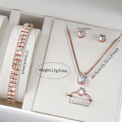 Luxury Women Quartz Watch Set 5/6PCS – Leather Band Diamond Fashion Watches