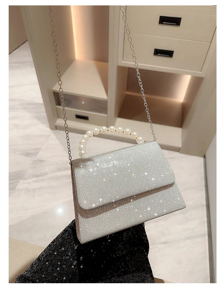 Elegant Sequined Chain Evening Bag – Women’s Party Handbag