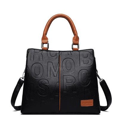 Noverlla™ Luxury Everyday Tote – Large Capacity PU Leather Crossbody Bag for Modern Women