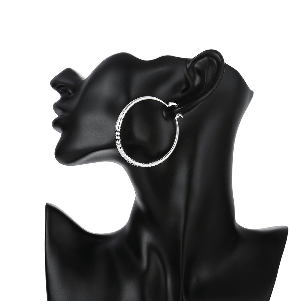 Noverlla™ Luxury 925 Sterling Silver Hoop Earrings | Timeless Everyday Elegance