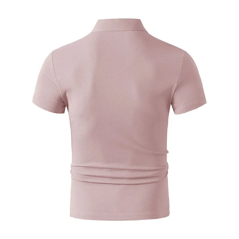 Noverlla™ Modern Casual Polo Shirt – Lightweight Breathable Summer Top for Men
