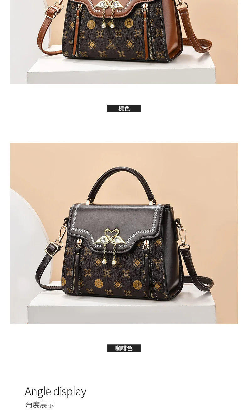 Elegant Designer Shoulder Bag for Women 2026 – Luxury Square Fashion Handbag