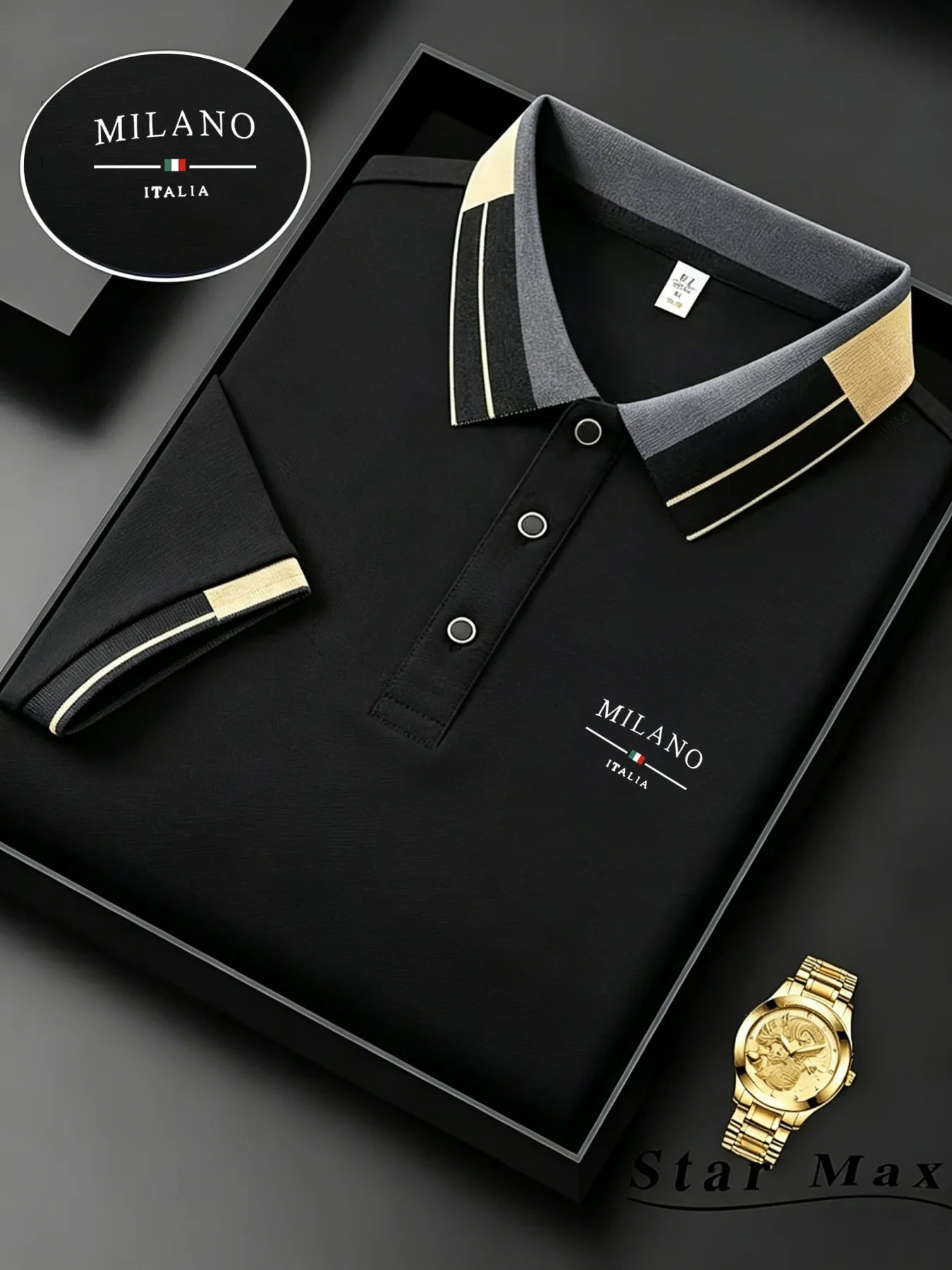 Men’s Luxury Horse Embroidery Polo Shirt – Milan Style Summer Casual Business T-Shirt