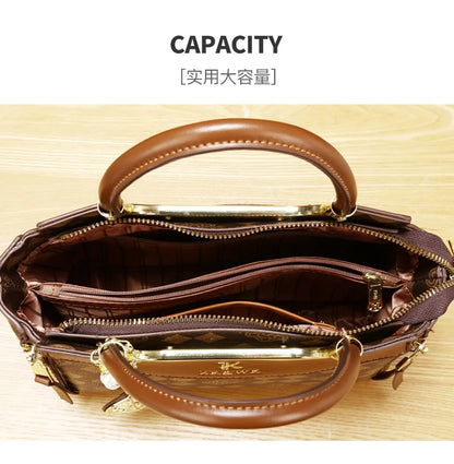 Noverlla™ Vintage PU Leather Crossbody Bag – Elegant Retro Shoulder Handbag for Women