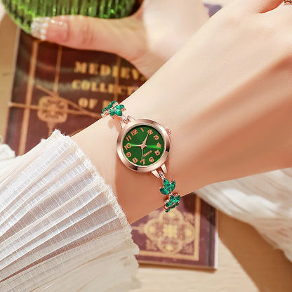 Elegant Women’s Quartz Watch – Luxury Rhinestone Bracelet Watch Gift