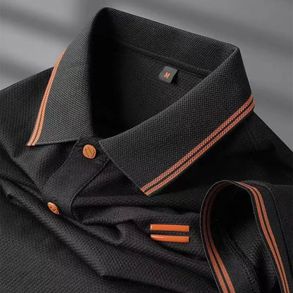 Noverlla™ Luxury Polo Shirt for Men – Elegant Short Sleeve Collared Tee