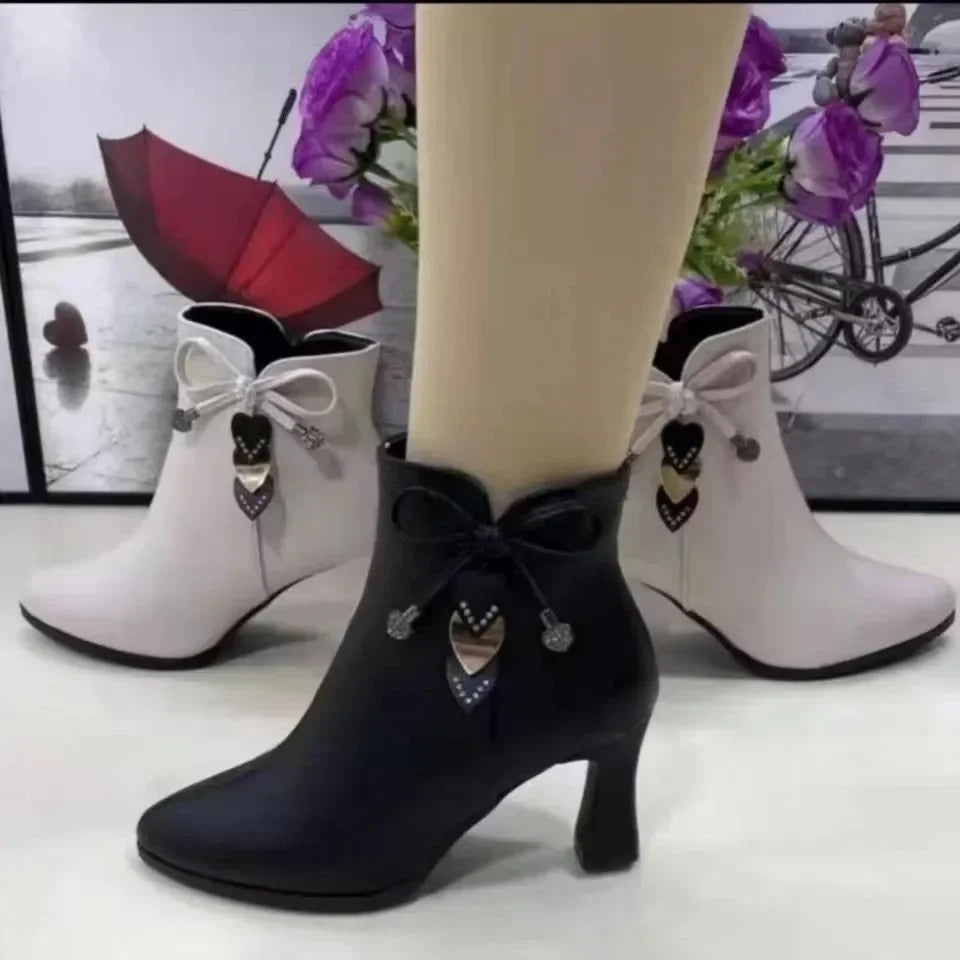 Noverlla™ Chic High Heel Boots – Stylish Women's Ankle Boots