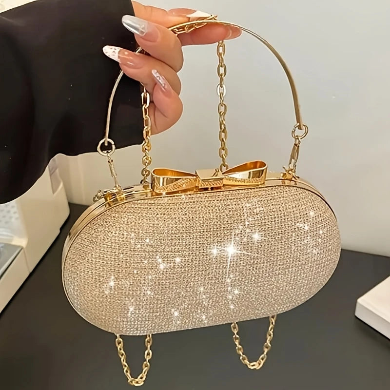 Elegant Sequined Chain Evening Bag – Women’s Party Handbag