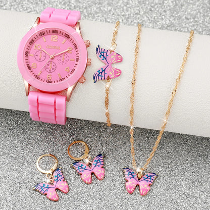 Noverlla™ Elegant 6-Piece Watch & Jewelry Set – The Perfect Gift for Her ✨