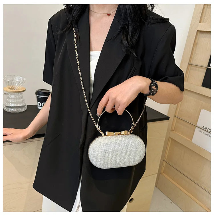 Elegant Sequined Chain Evening Bag – Women’s Party Handbag