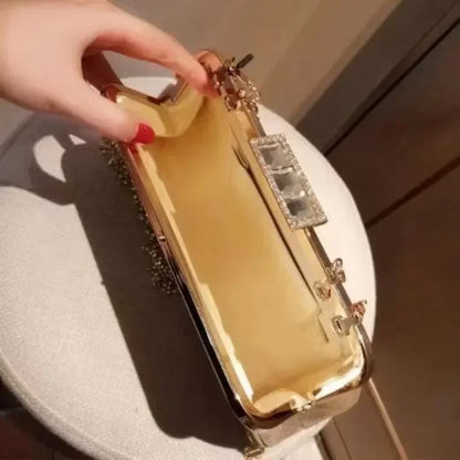 Elegant Rhinestone Diamond Tassel Evening Clutch Bag – Luxury Party & Wedding Handbag
