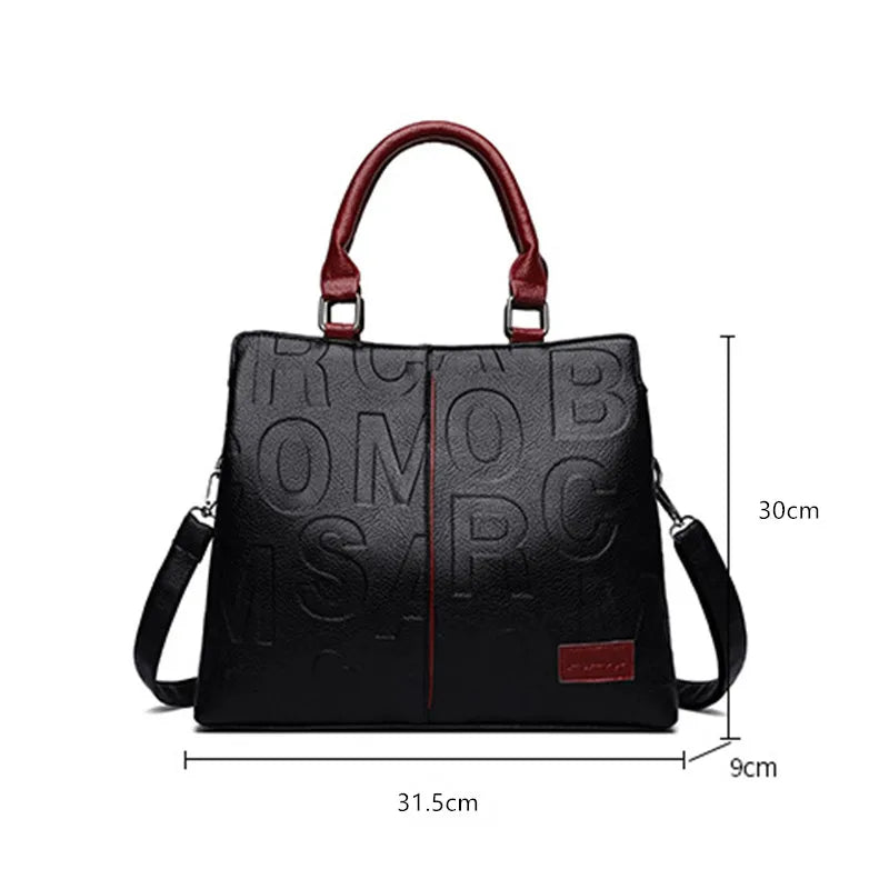 Noverlla™ Luxury Everyday Tote – Large Capacity PU Leather Crossbody Bag for Modern Women