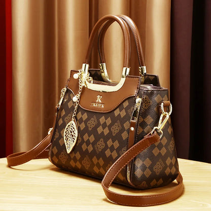 Noverlla™ Vintage PU Leather Crossbody Bag – Elegant Retro Shoulder Handbag for Women