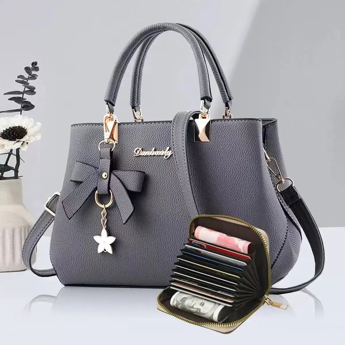 Elegant Korean Bow Bag for Women – Large Capacity Shoulder & Messenger Bag