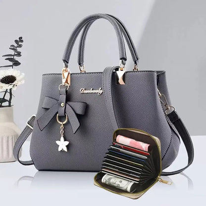 Elegant Korean Bow Bag for Women – Large Capacity Shoulder & Messenger Bag