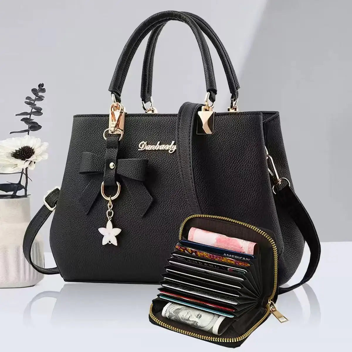 Elegant Korean Bow Bag for Women – Large Capacity Shoulder & Messenger Bag