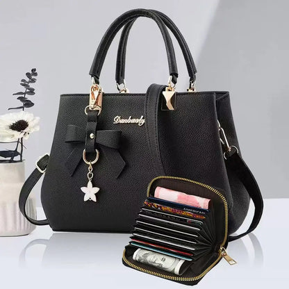 Elegant Korean Bow Bag for Women – Large Capacity Shoulder & Messenger Bag
