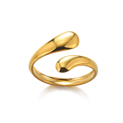Noverlla™ Luxury Gold Stainless Steel Ring | Timeless Elegance for Women