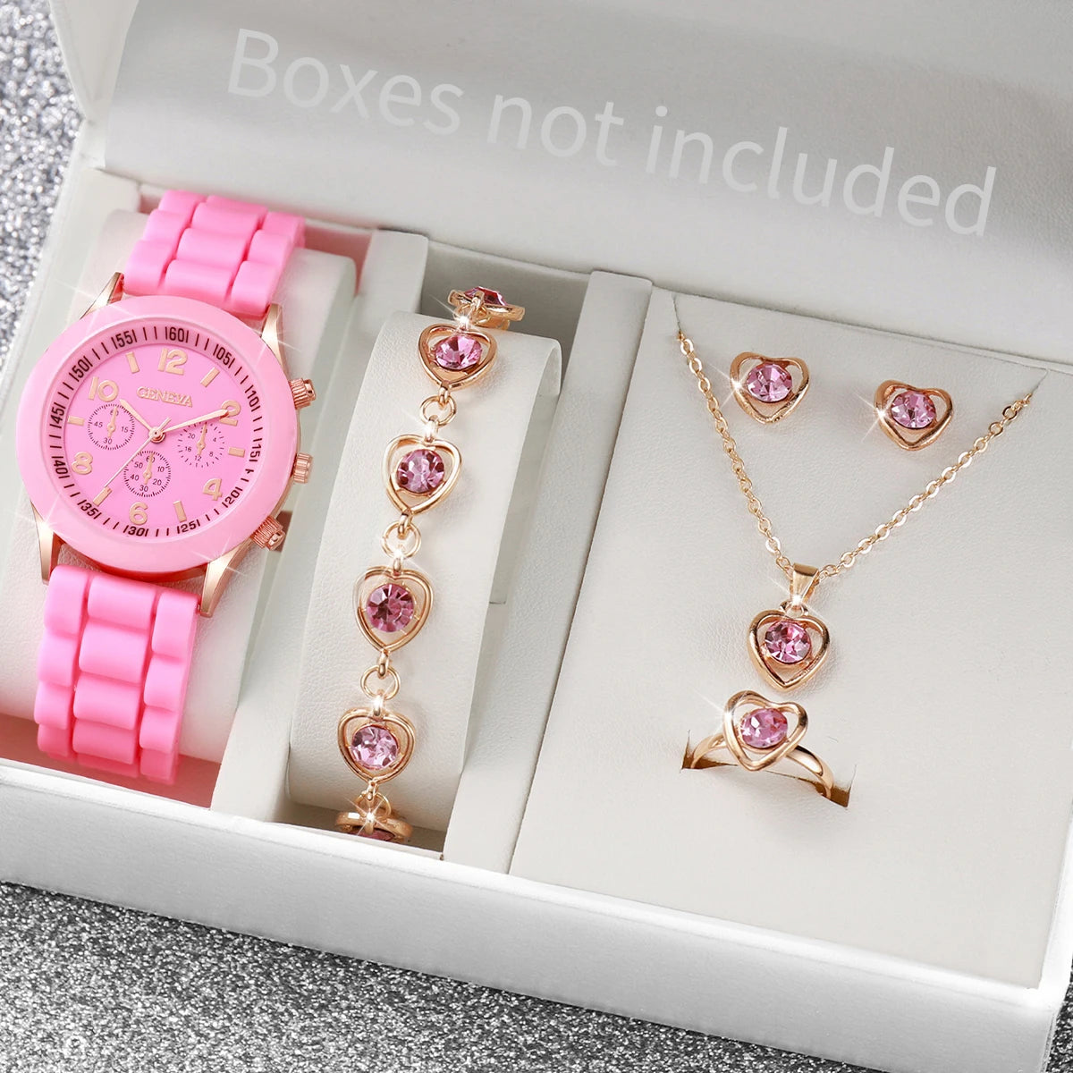 Noverlla™ Elegant 6-Piece Watch & Jewelry Set – The Perfect Gift for Her ✨