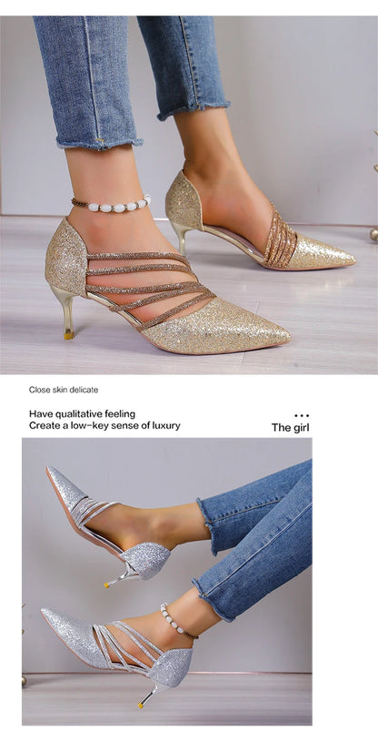 Elegant Women's Low Heel Suede Sandals – Soft Comfort Shoes for Everyday Style
