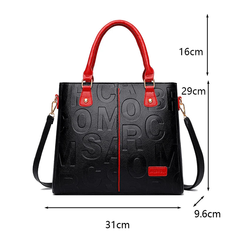 Noverlla™ Luxury Everyday Tote – Large Capacity PU Leather Crossbody Bag for Modern Women