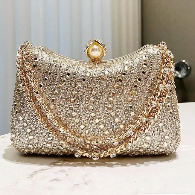 Noverlla™ Rhinestone Evening Clutch – Luxury Party & Wedding Shoulder Bag