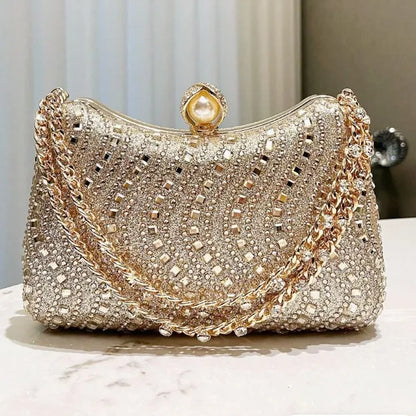 Noverlla™ Rhinestone Evening Clutch – Luxury Party & Wedding Shoulder Bag