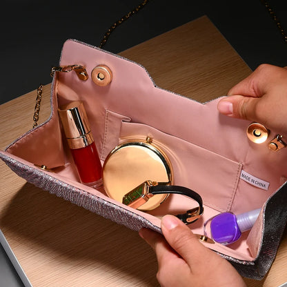 Elegant Chain Shoulder Bag for Women – Light Luxury Underarm Bag