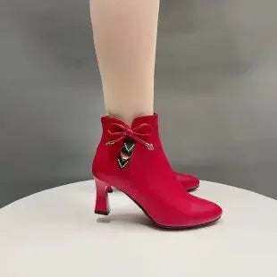 Noverlla™ Chic High Heel Boots – Stylish Women's Ankle Boots