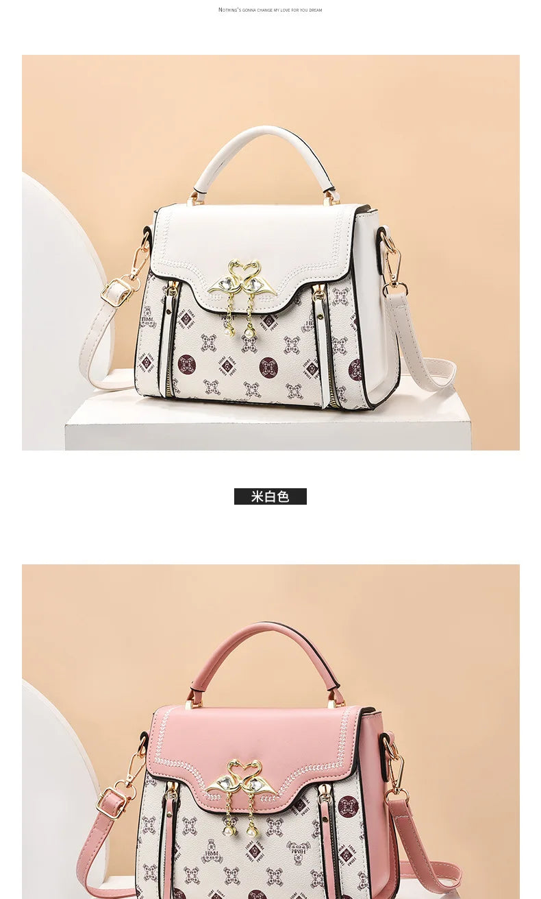 Elegant Designer Shoulder Bag for Women 2026 – Luxury Square Fashion Handbag