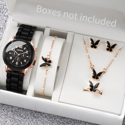Noverlla™ Elegant 6-Piece Watch & Jewelry Set – The Perfect Gift for Her ✨
