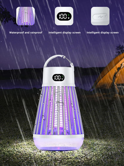 **Noverlla™ USB Rechargeable 2-in-1 Electric Mosquito Killer Lamp – Portable Indoor & Outdoor Bug Zapper**