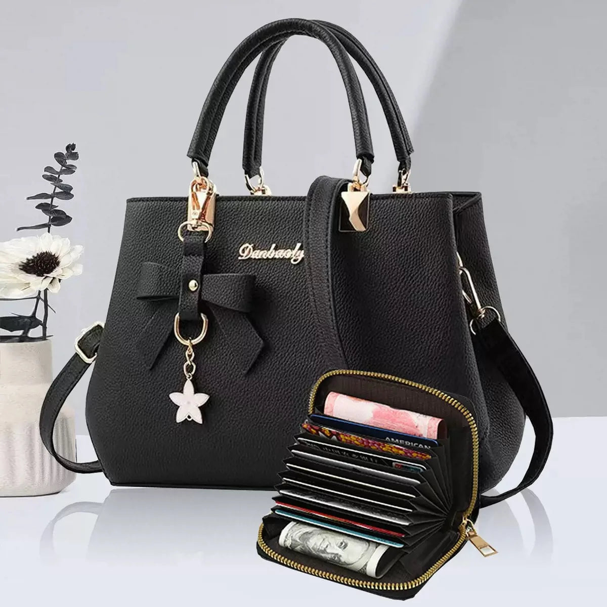 Elegant Korean Bow Bag for Women – Large Capacity Shoulder & Messenger Bag