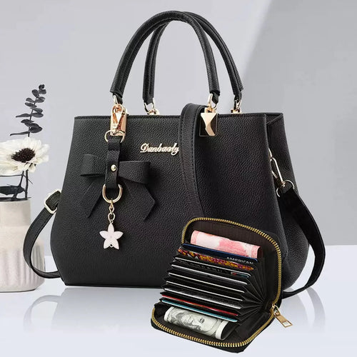 Elegant Korean Bow Bag for Women – Large Capacity Shoulder & Messenger Bag