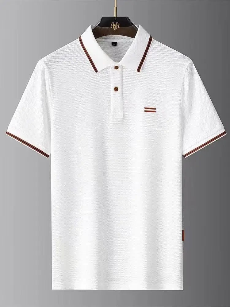 Noverlla™ Luxury Polo Shirt for Men – Elegant Short Sleeve Collared Tee