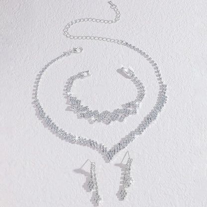 Noverlla™ Luxury Rhinestone Tassel Jewelry Set | Elegant Necklace & Earrings