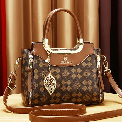 Noverlla™ Vintage PU Leather Crossbody Bag – Elegant Retro Shoulder Handbag for Women