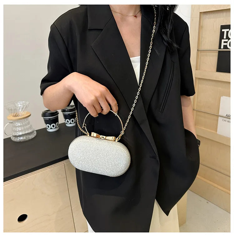 Elegant Sequined Chain Evening Bag – Women’s Party Handbag