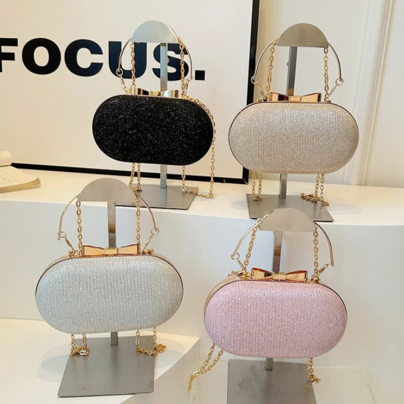 Elegant Sequined Chain Evening Bag – Women’s Party Handbag